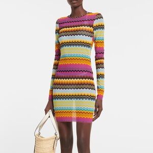 Missoni sheer chevron cover up dress